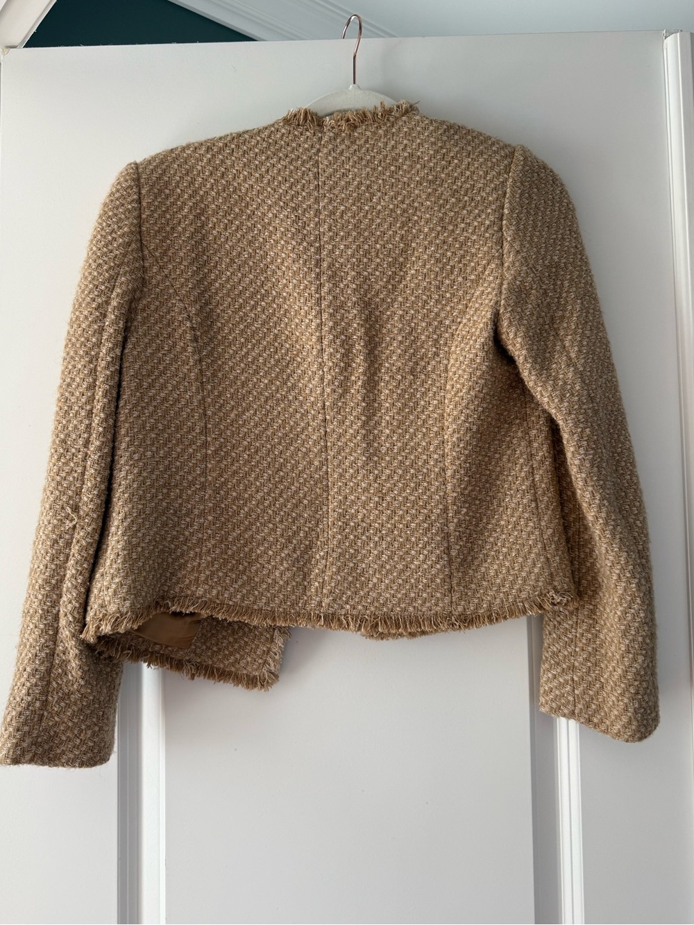 Mango tweed jacket | Camel 🐪 color | Size Small - Picture 3 of 6